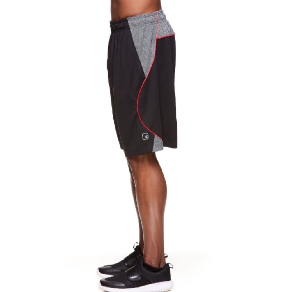 B Gift Men's Black Athletic Basketball Shorts - Picture 6 of 8
